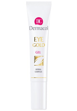 Dermacol Gel de ochi împotriva pungilor de sub ochi, oboselii și cearcănelor (auriu) 15 ml