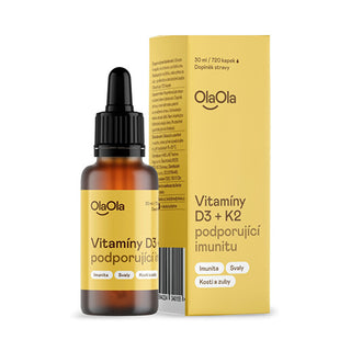 Olaola Vitamine D3 (1000 Ui) E K2 A Supporto Dell'Immunità 30 Ml