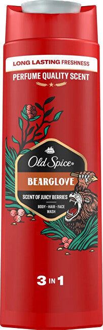 Old spice Bearglove 3 in 1 Gel doccia (Corpo-Capelli-Viso) - Volume: 1000 ml