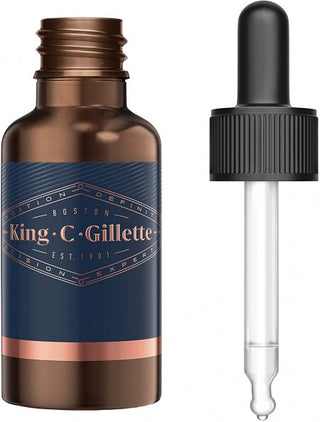 King C. Gillette Olio Idratante Da Barba Da Uomo Con Oli Vegetali 30 Ml