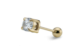 Oliver Weber Single Earring 24K Gold Plated Diana 23075G 