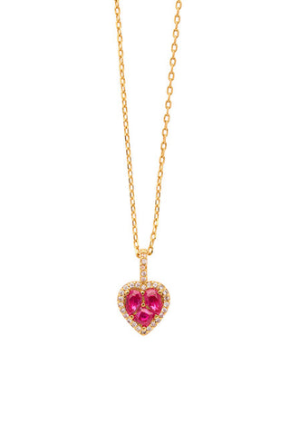 Oliver Weber Collana Con Cuore Placcato Oro 12448G