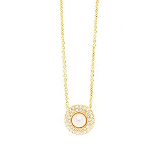 Oliver weber Gold-plated Collana with a pearl Lumiere 12511G