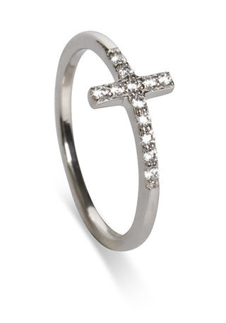 Oliver Weber Anello Con Croce In Argento Decent Sanctuary 63342 - Circuito: 54 Mm