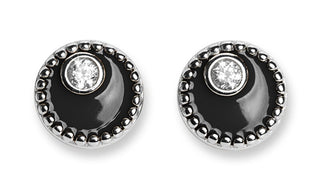 Oliver Weber Orecchini In Argento Con Smalto Nero Meliora 62258 Bla