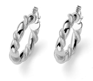 Oliver Weber Eleganti Orecchini Rotondi Twisty 23035