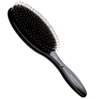 Olivia Garden Spazzola ovale in cinghiale e nylon nera