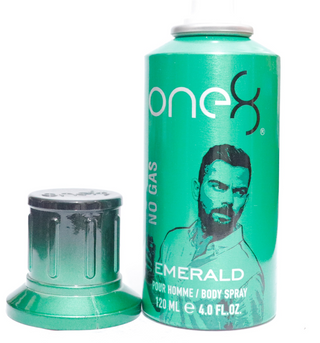 One 8 Emerald No Gas , Spray Profumato, Per Uomo, 120 ml