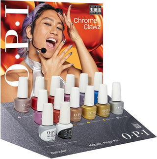 Opi Coffret de 14 vernis à ongles gel couleur métallisé Mega Mix