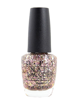 Opi NL M80 Gaining Mole-mentum neglelakk (rosa/gullglitter) 15 ml