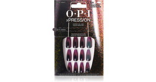Opi Xpress-On Artificial Nails Kynsienkoristelu Swipe Night 30 U