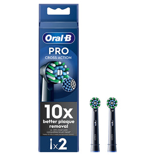 Oral b Replacement head per Cross Action EB50 Black 2 pezzi.