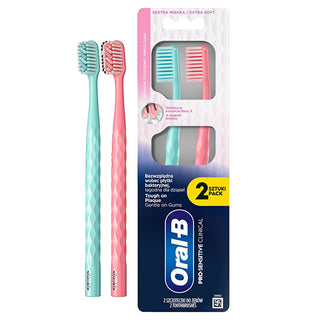 Oral b Toothbrush Pro Sensitive-Clinical 2 pcs