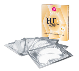 Dermacol Mască hidratantă și revigorantă pentru ochi cu terapie 3D cu acid hialuronic, 6 x 6 g