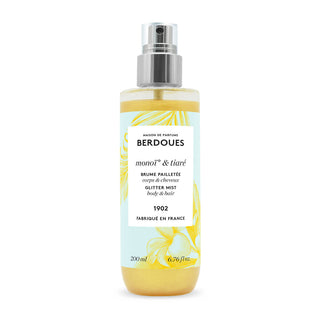 Parfums Berdoues Monoi & Tiare, Glitterato, Acqua profumata, Per capelli e corpo, 200 ml