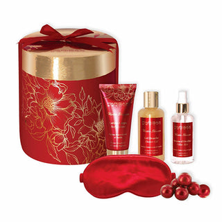 Parisax Night Relaxation Ritual Gift Set Frozen Strawberries and Vanilla 6 Pieces 