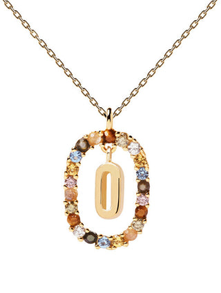 Pdpaola Beautiful gold plated Collana letter "O" LETTERS CO01-274-U (chain, Ciondolo)