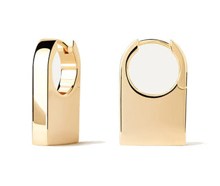 Pdpaola Orecchini Placcati Oro Originali Chicago Essentials Ar01-C33-U