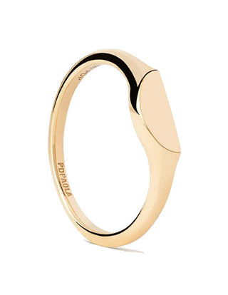 Pdpaola Anello Originale Placcato Oro Semicerchio Mini An01-C48 - Circuito: 52 Mm