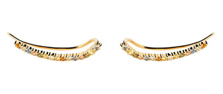 Pdpaola Orecchini Lunghi Placcati Oro Con Zirconi Rainbow Colors Ar01-B99-U