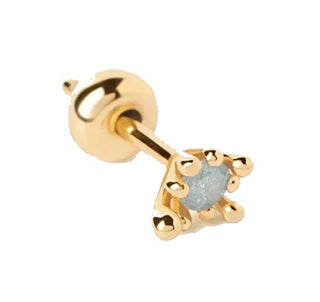 Pdpaola Orecchino Singolo Placcato Oro Gray Fleur Colors Pg01-322-U