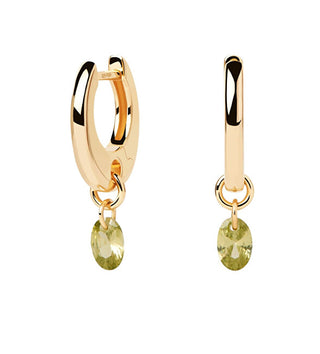 Pdpaola Orecchini donna argento 925 Lily verde AR01-B91-U