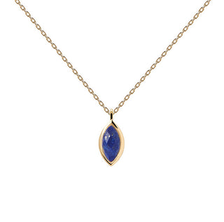 Pdpaola Collier en lapis-lazuli plaqué or Nomad Vanilla Co01-680-U 