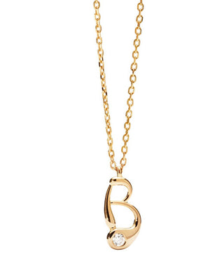 Pdpaola Gold-plated Collana letter "B" CO01-B75-U (chain, Ciondolo)