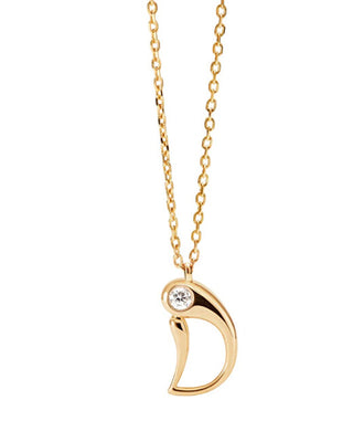 Pdpaola Gold-plated Collana letter "D" Initial CO01-B77-U (chain, Ciondolo)