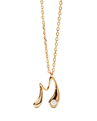 Pdpaola Gold-plated Collana letter "M" Initial CO01-B86-U (chain, Ciondolo)