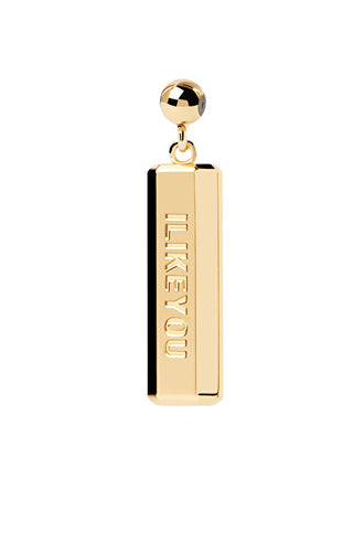 Pdpaola Pendentif plaqué or I Like You Charms Ch01-101-U 