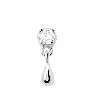 Pdpaola Deliziosi Orecchini Singoli In Argento Con Zircone Watter Essentials Pg02-027-U