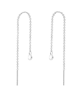 Pdpaola Deliziosi Orecchini In Argento Con Catene Waterfall Essentials Ar02-876-U