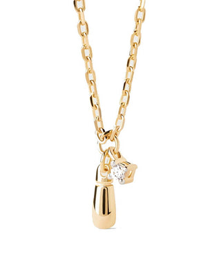 Pdpaola Collana Placcata Oro Delicate Kira Essentials Co01-972-U (Catena, Pendente)