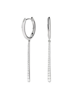 Pdpaola Olga Hoops Essentials Silver Drop Orecchini AR02-C88-U