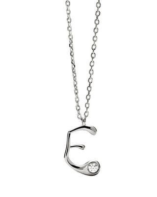 Pdpaola Silver Collana letter "E" Initial CO02-B78-U (chain, Ciondolo)