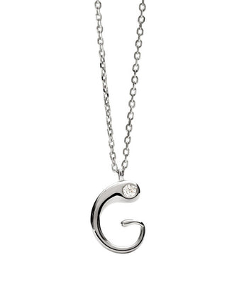 Pdpaola Silver Collana letter "G" Initial CO02-B80-U (chain, Ciondolo)