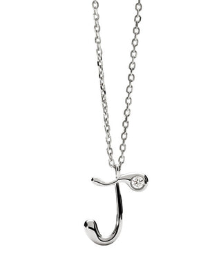Pdpaola Silver Collana letter "J" Initial CO02-B83-U (chain, Ciondolo)