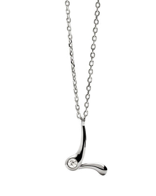Pdpaola Silver Collana letter "L" Initial CO02-B85-U (chain, Ciondolo)