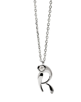 Pdpaola Silver Collana letter "R" Initial CO02-B91-U (chain, Ciondolo)
