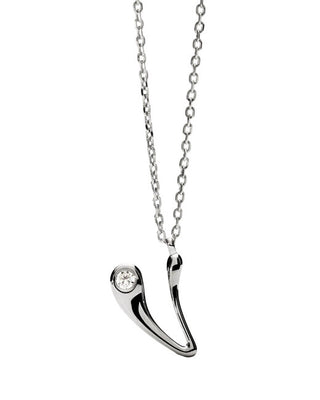 Pdpaola Silver Collana letter "V" Initial CO02-B95-U (chain, Ciondolo)