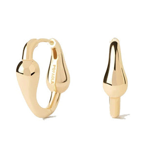 Pdpaola Eleganti Orecchini Placcati Oro Cycle Hoops Essentials Ar01-C83-U