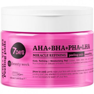 7 Days Pad Esfoliante Viso Miracle Refining