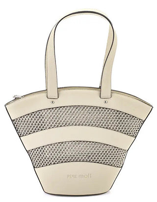 Pepe Moll Bolso de mano blanco leche 