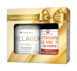 Pharma activ Collagen Arthro 90 tablets + Vitamin K2 MK7 + D3 forte 1000 IU 125 tablets