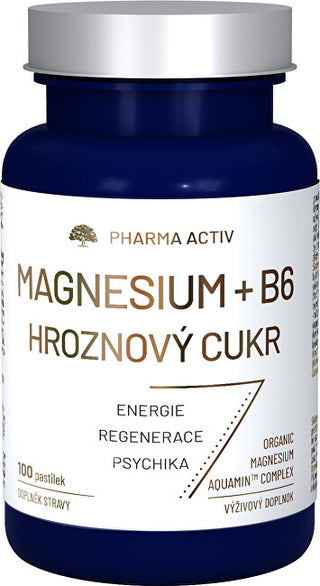 Pharma activ Magnesium + B6 grape sugar 100 lozenges