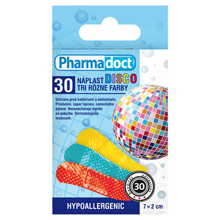 Pharmadoct Disco Patch, colored 7×2 cm, 30 pieces
