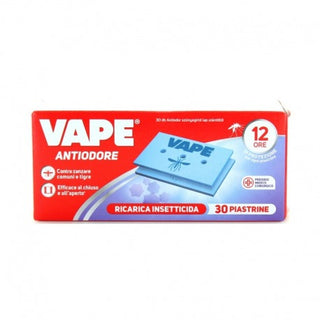 Vape Piastrine Ricarica Insetticida Antiodore 30 Piastrine