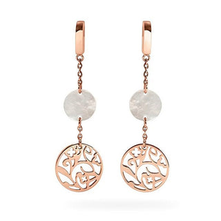 Pierre Lannier Orecchini Lunghi In Bronzo Con Madreperla Eolia Bj03A2491