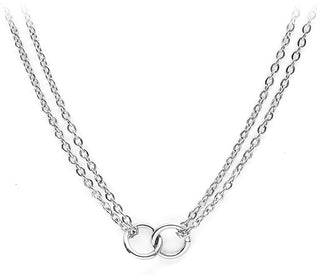 Pierre Lannier Elegante Collana In Acciaio Con Anelli Seduction Bj02A4101